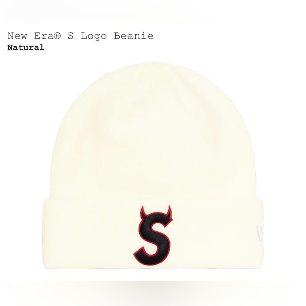New Era® S Logo Beanie “natural”